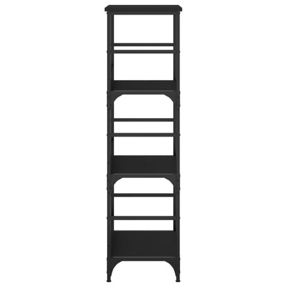 vidaXL Bookshelf Black 50x33x117.5 cm Engineered Wood