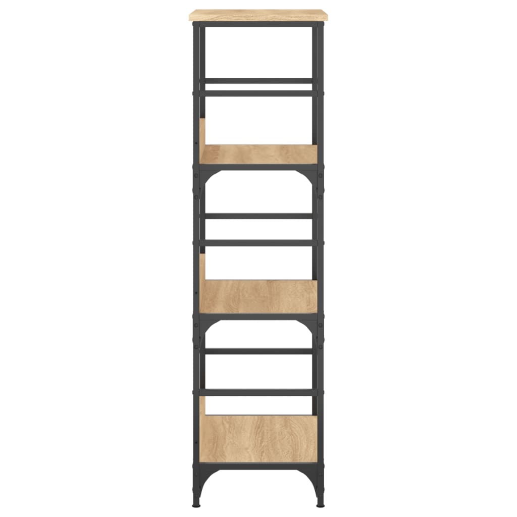 vidaXL Bookshelf Sonoma Oak 50x33x117.5 cm Engineered Wood