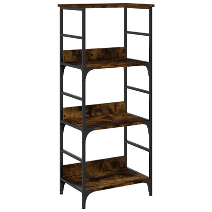 vidaXL Bookshelf Smoked Oak 50x33x117,5 cm Engineered Wood