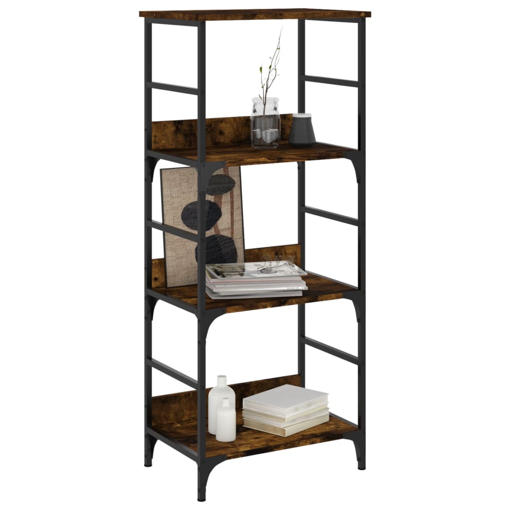 vidaXL Bookshelf Smoked Oak 50x33x117.5 cm Engineered Wood