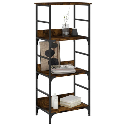 vidaXL Bookshelf Smoked Oak 50x33x117.5 cm Engineered Wood