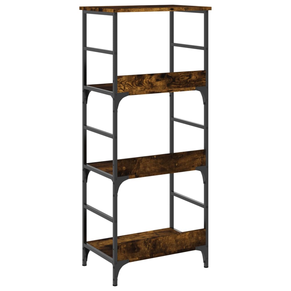 vidaXL Bookshelf Smoked Oak 50x33x117,5 cm Engineered Wood