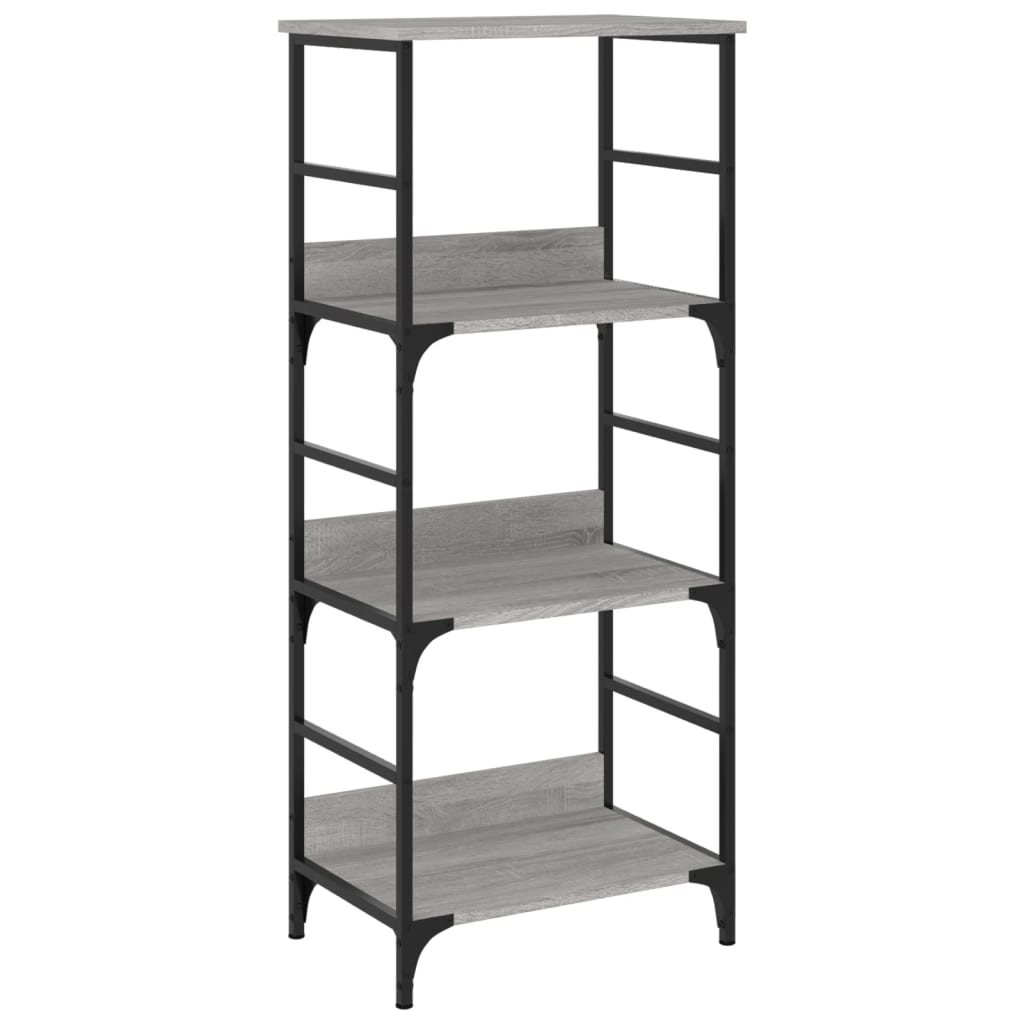 vidaXL Bookshelf Grey Sonoma 50x33x117.5 cm Engineered Wood