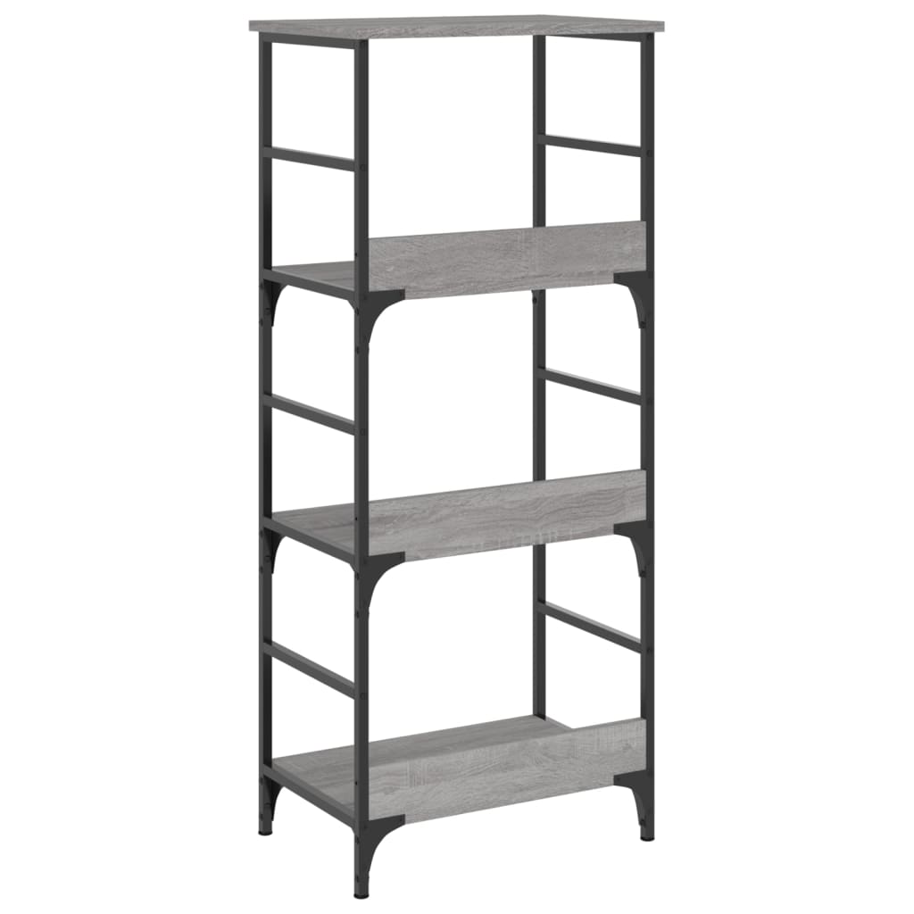 vidaXL Bookshelf Grey Sonoma 50x33x117.5 cm Engineered Wood
