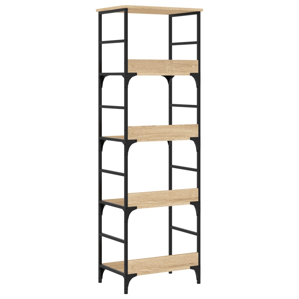 vidaXL Bookshelf Sonoma Oak 50x33x153 cm Engineered Wood