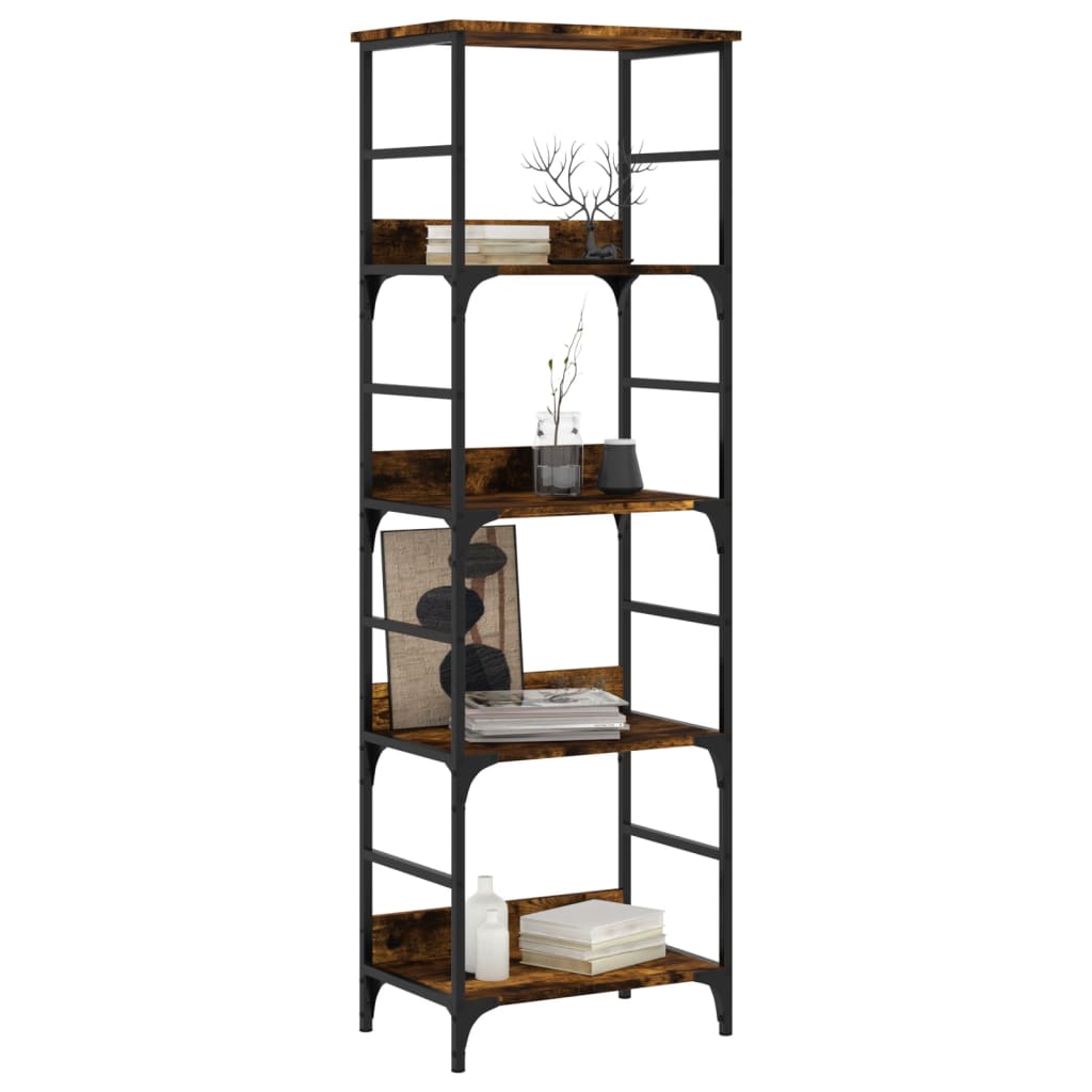 vidaXL Bookshelf Smoked Oak 50x33x153 cm Engineered Wood