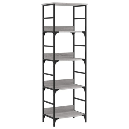 vidaXL Bookshelf Grey Sonoma 50x33x153 cm Engineered Wood