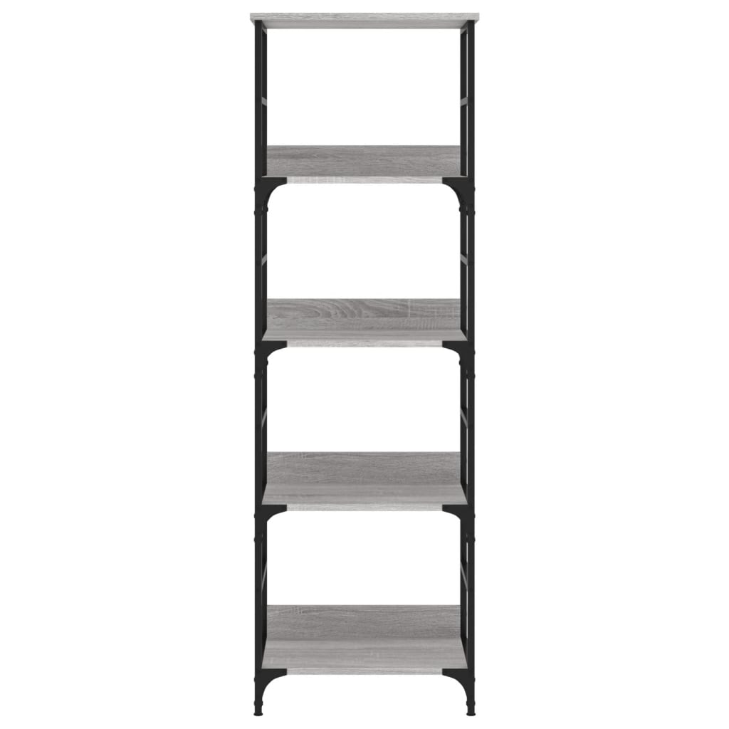 vidaXL Bookshelf Grey Sonoma 50x33x153 cm Engineered Wood