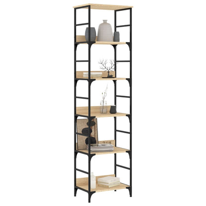 vidaXL Bookshelf Sonoma Oak 50x33x188,5 cm Engineered Wood