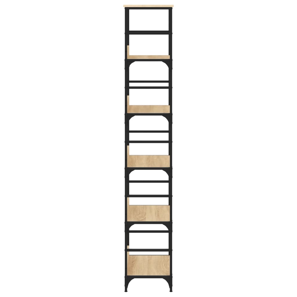 vidaXL Bookshelf Sonoma Oak 50x33x188,5 cm Engineered Wood