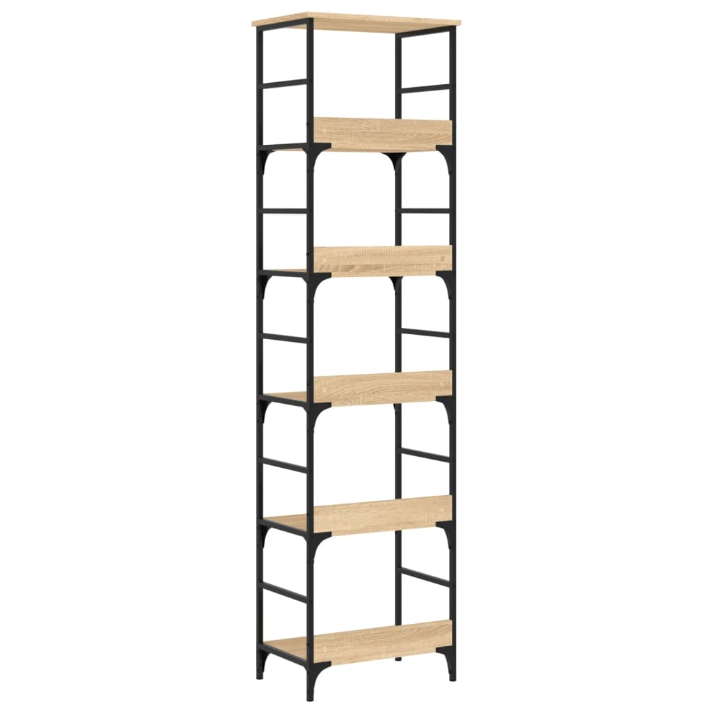 vidaXL Bookshelf Sonoma Oak 50x33x188,5 cm Engineered Wood