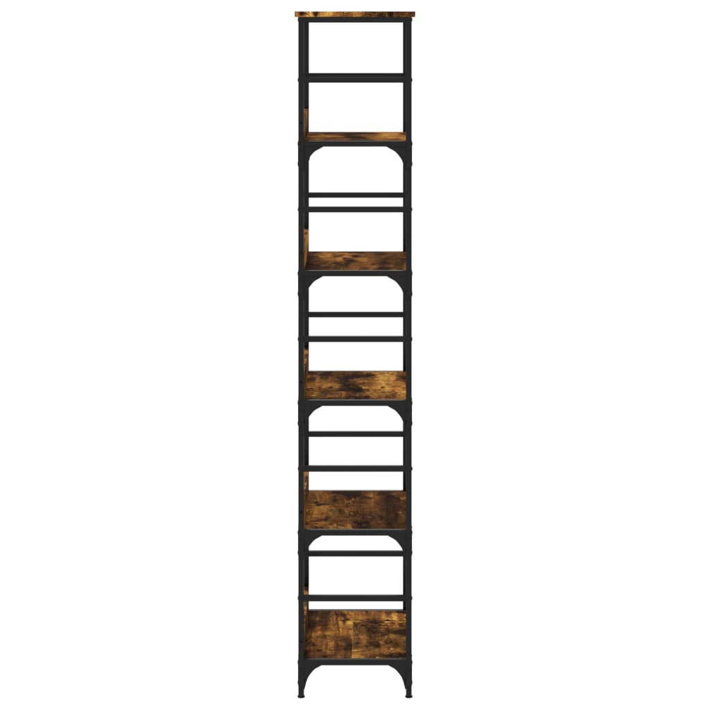 vidaXL Bookshelf Smoked Oak 50x33x188.5 cm Engineered Wood