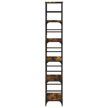 vidaXL Bookshelf Smoked Oak 50x33x188.5 cm Engineered Wood