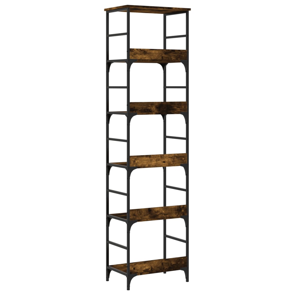 vidaXL Bookshelf Smoked Oak 50x33x188.5 cm Engineered Wood