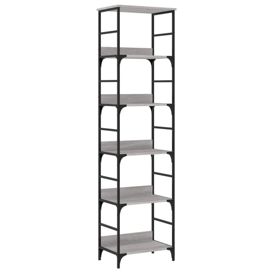 vidaXL Bookshelf Grey Sonoma 50x33x188,5 cm Engineered Wood