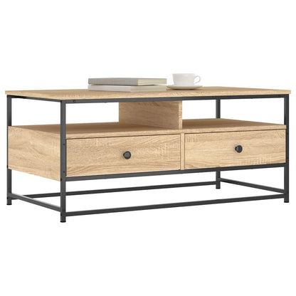 vidaXL Coffee Table Sonoma Oak 100x51x45 cm Engineered Wood