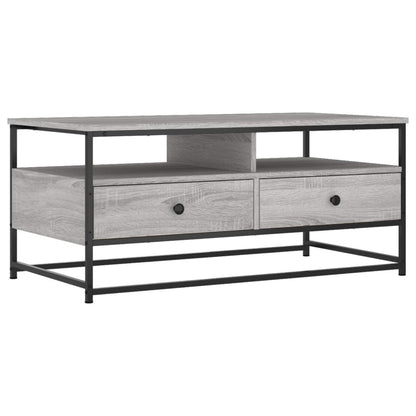 vidaXL Coffee Table Grey Sonoma 100 x 51 x 45 cm Engineered Wood