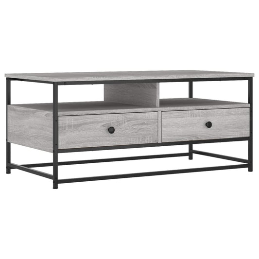 vidaXL Coffee Table Grey Sonoma 100 x 51 x 45 cm Engineered Wood