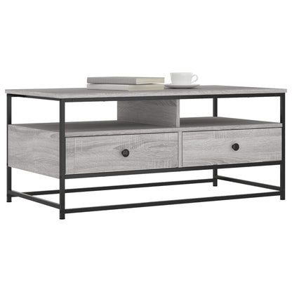 vidaXL Coffee Table Grey Sonoma 100 x 51 x 45 cm Engineered Wood