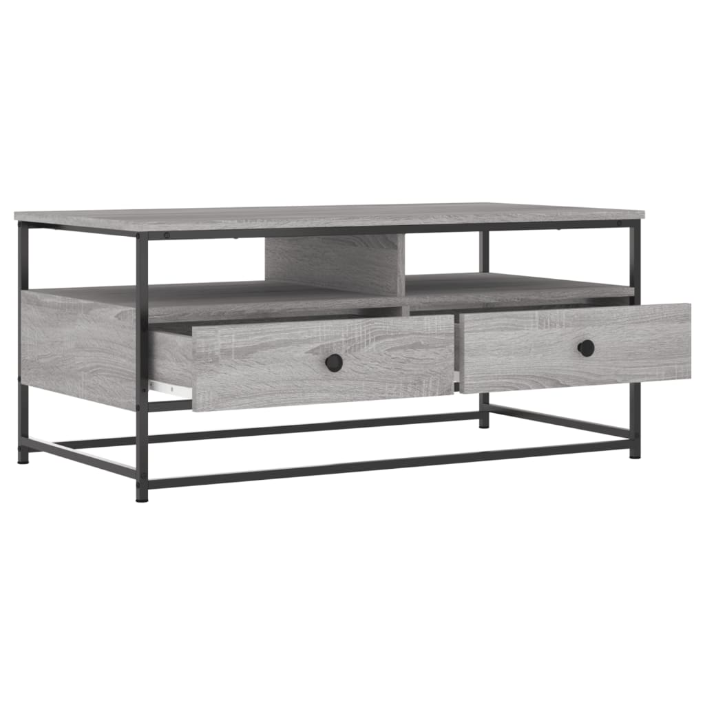 vidaXL Coffee Table Grey Sonoma 100 x 51 x 45 cm Engineered Wood