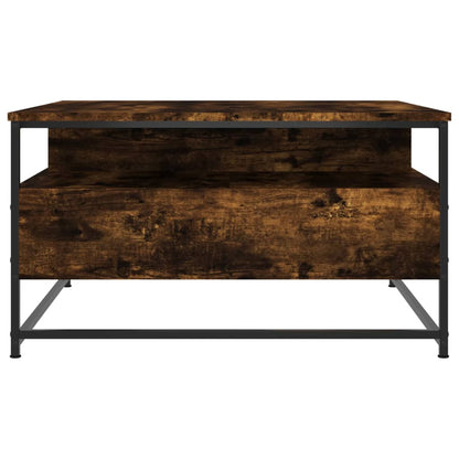 vidaXL Coffee Table Smoked Oak 80 x 80 x 45 cm