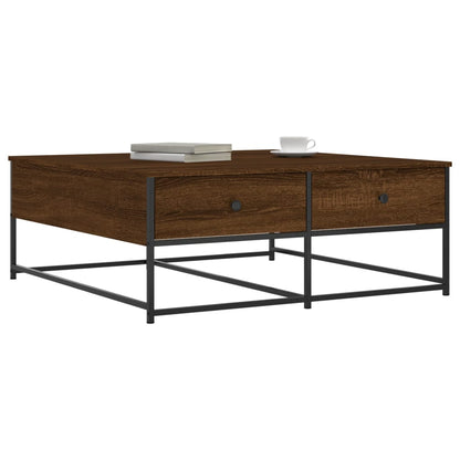 vidaXL Coffee Table Brown Oak 100x99x40 cm Engineered Wood