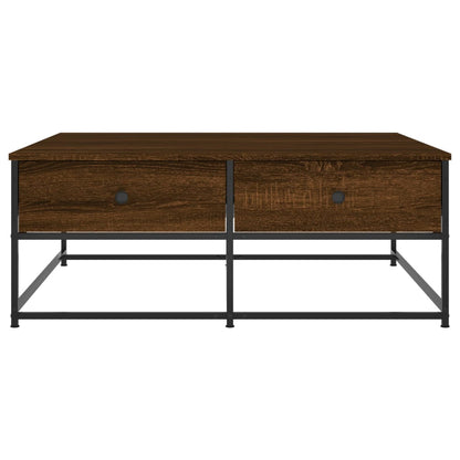 vidaXL Coffee Table Brown Oak 100x99x40 cm Engineered Wood