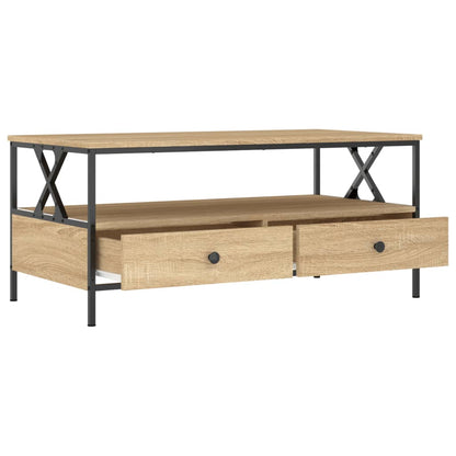 vidaXL Coffee Table Sonoma Oak 100x51x45 cm Engineered Wood