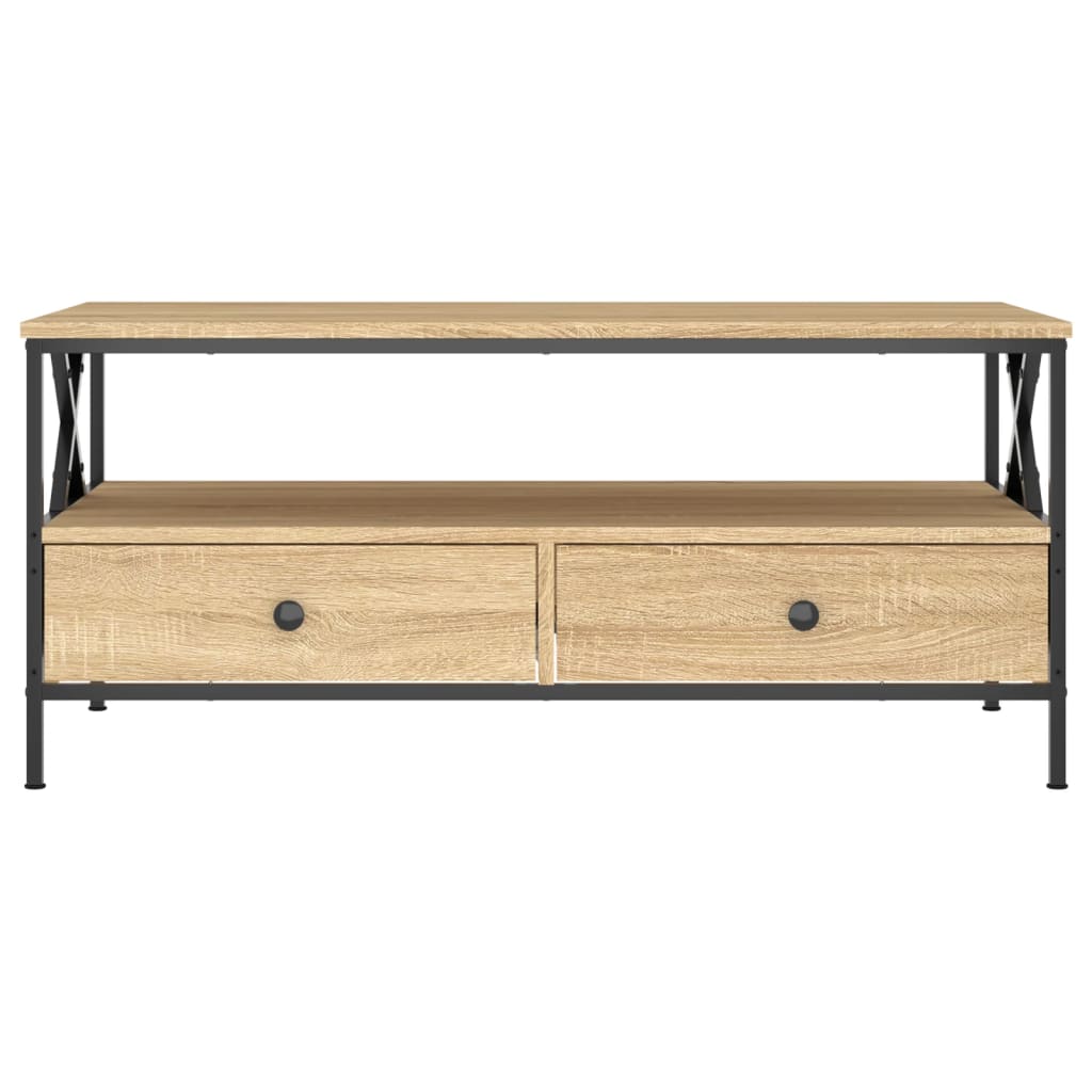 vidaXL Coffee Table Sonoma Oak 100x51x45 cm Engineered Wood