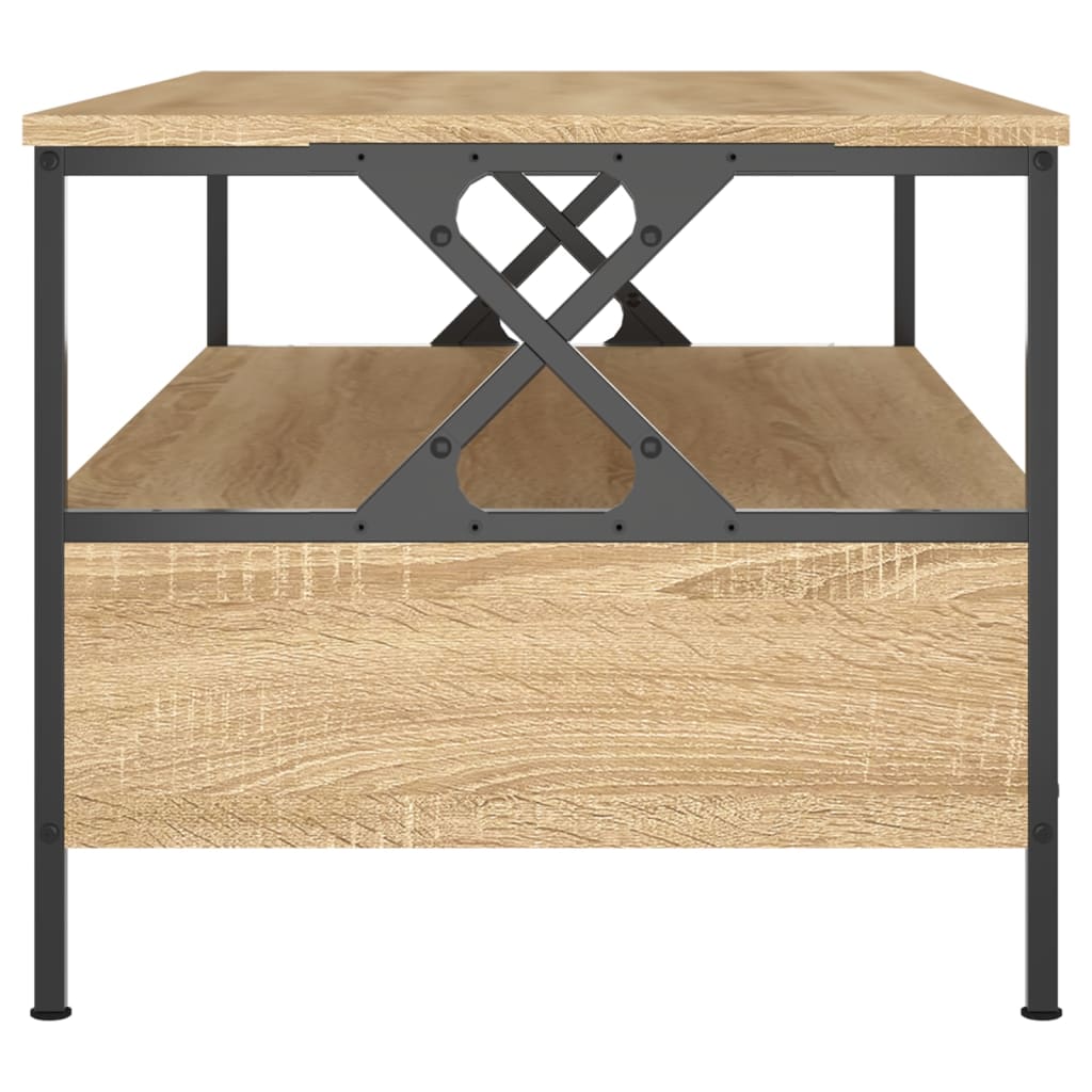 vidaXL Coffee Table Sonoma Oak 100x51x45 cm Engineered Wood