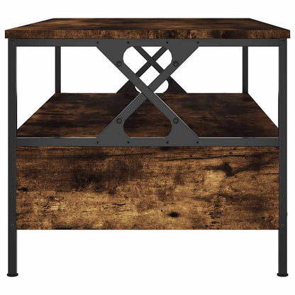 vidaXL Coffee Table Smoked Oak 100x51x45 cm Engineered Wood