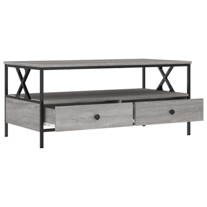 vidaXL Coffee Table Grey Sonoma 100x51x45 cm Engineered Wood