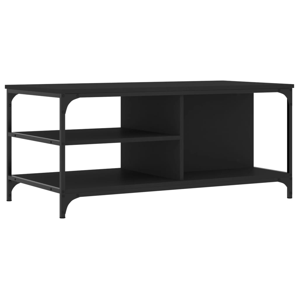 vidaXL Coffee Table Black 100x50x45 cm Engineered Wood