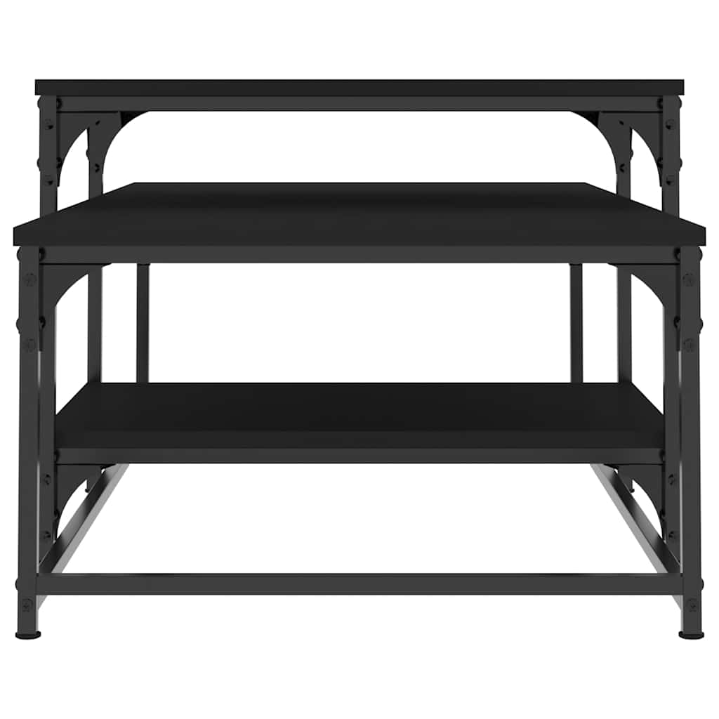 vidaXL Coffee Table Black 102x60x45 cm Engineered Wood