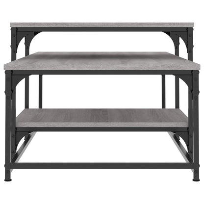 vidaXL Coffee Table Grey Sonoma 102x60x45 cm Engineered Wood