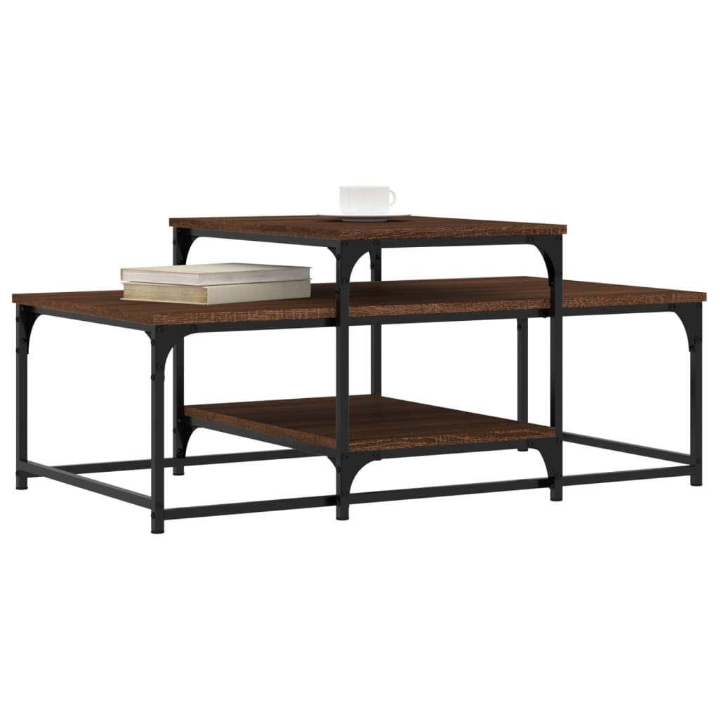 vidaXL Coffee Table Brown Oak 102x60x45 cm Engineered Wood