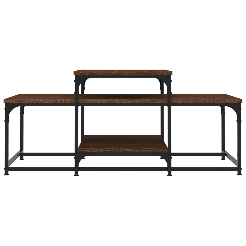vidaXL Coffee Table Brown Oak 102x60x45 cm Engineered Wood
