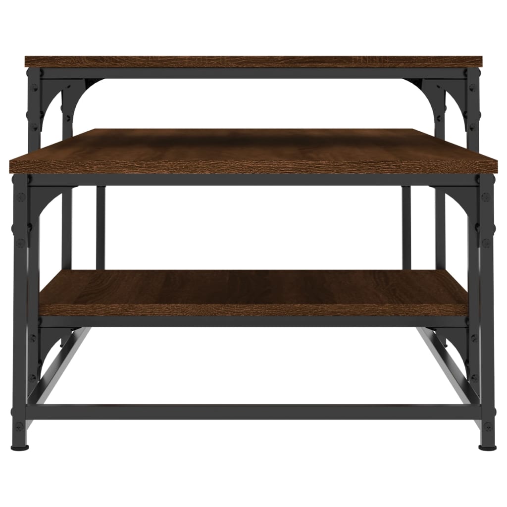 vidaXL Coffee Table Brown Oak 102x60x45 cm Engineered Wood