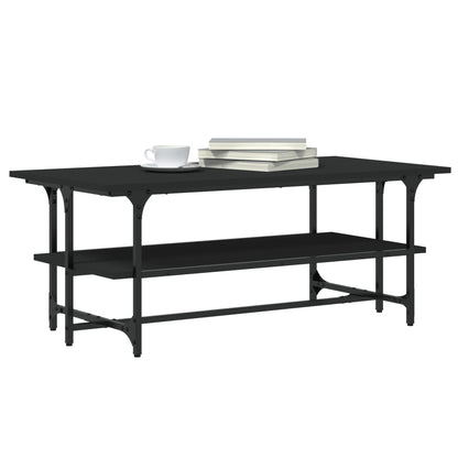 vidaXL Coffee Table Black 100x50x40 cm Engineered Wood