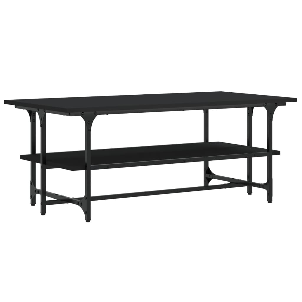 vidaXL Coffee Table Black 100x50x40 cm Engineered Wood