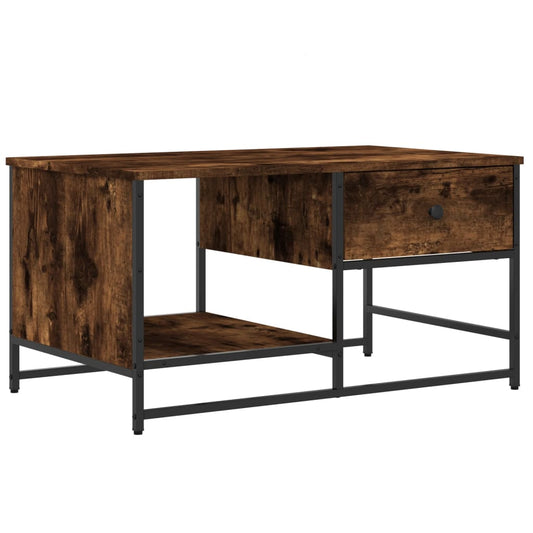 vidaXL Coffee Table Smoked Oak 85,5x51x45 cm Engineered Wood