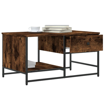 vidaXL Coffee Table Smoked Oak 85,5x51x45 cm Engineered Wood