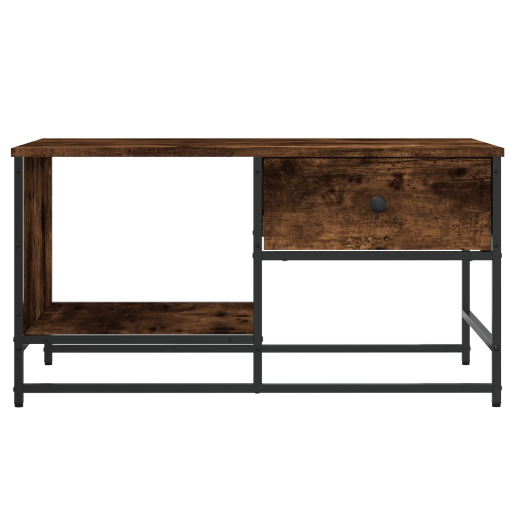 vidaXL Coffee Table Smoked Oak 85,5x51x45 cm Engineered Wood