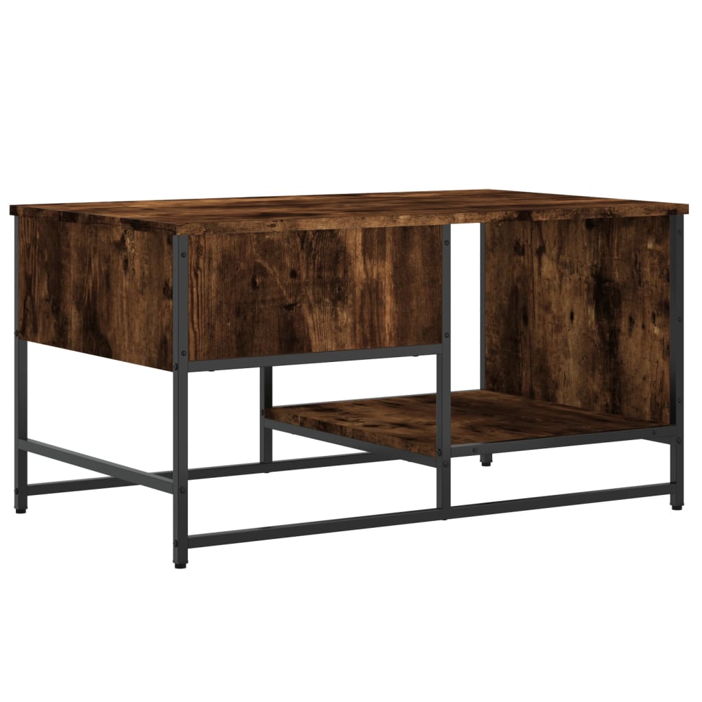 vidaXL Coffee Table Smoked Oak 85,5x51x45 cm Engineered Wood