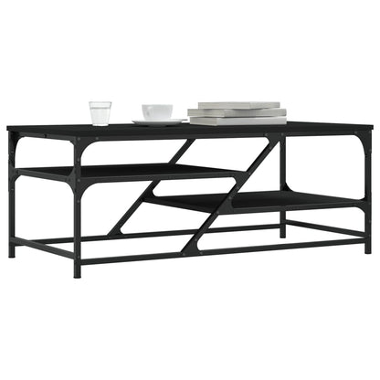 vidaXL Coffee Table Black 100x49x40 cm Engineered Wood