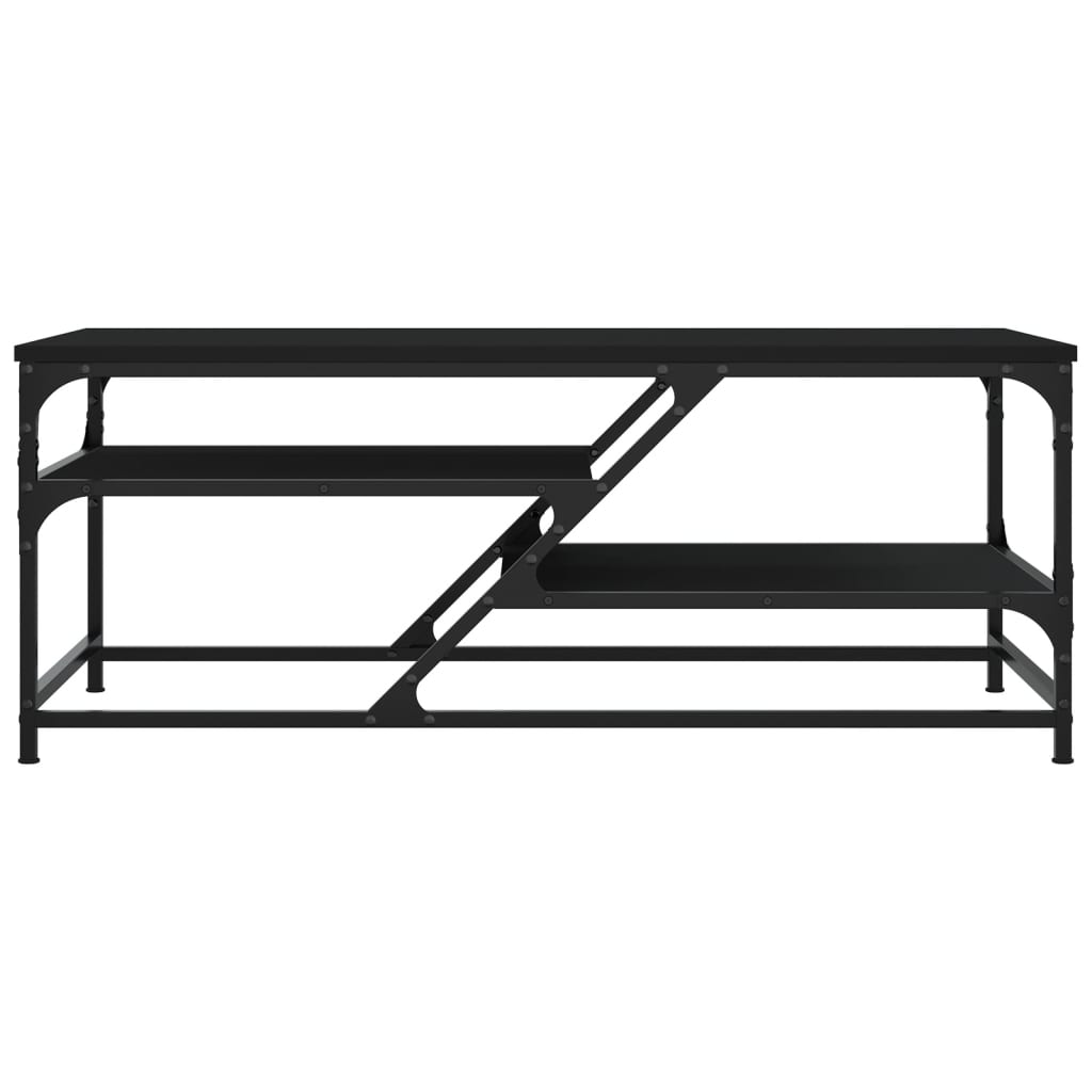 vidaXL Coffee Table Black 100x49x40 cm Engineered Wood
