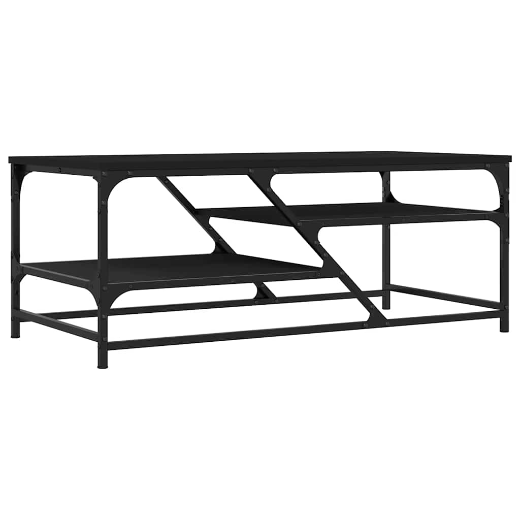vidaXL Coffee Table Black 100x49x40 cm Engineered Wood