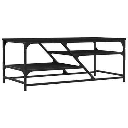 vidaXL Coffee Table Black 100x49x40 cm Engineered Wood