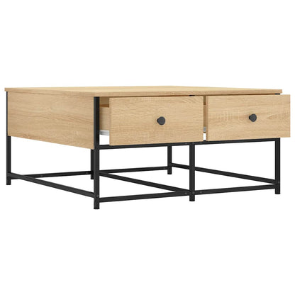 vidaXL Coffee Table Sonoma Oak 80x80x40 cm Engineered Wood