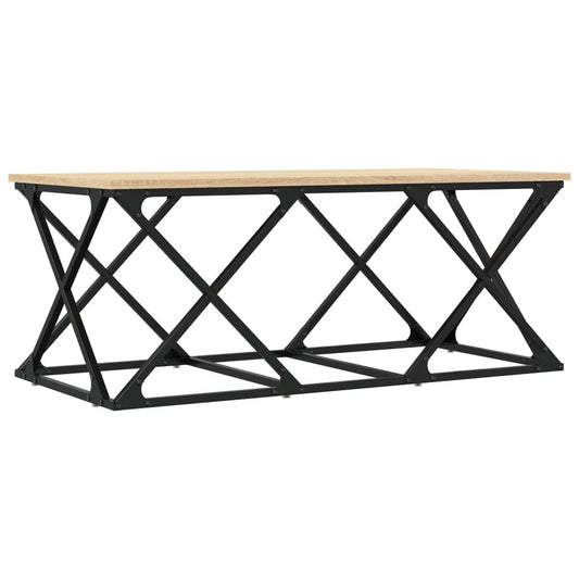 vidaXL Coffee Table Sonoma Oak 100x49x40 cm Engineered Wood
